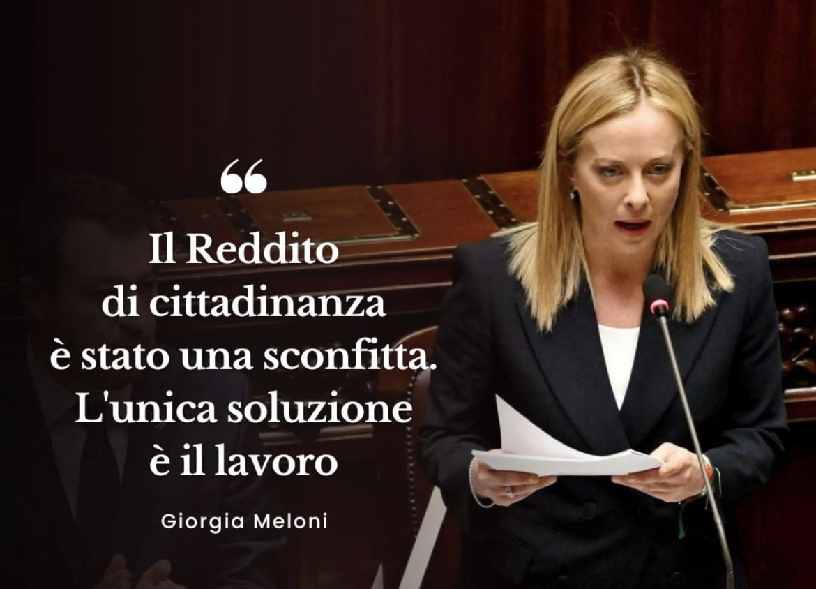 Politica Meloni Il Reddito Di Cittadinanza Un Fallimento Meglio Il