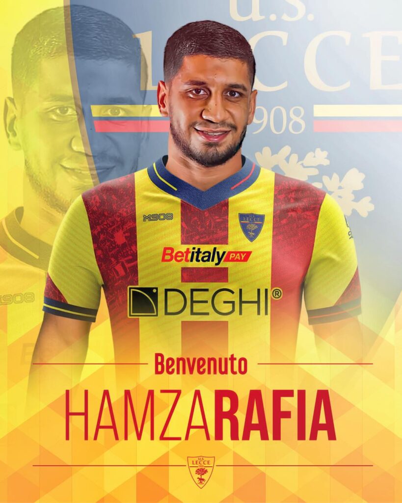 Lecce Ufficiale Larrivo Del Centrocampista Rafia Antenna Sud