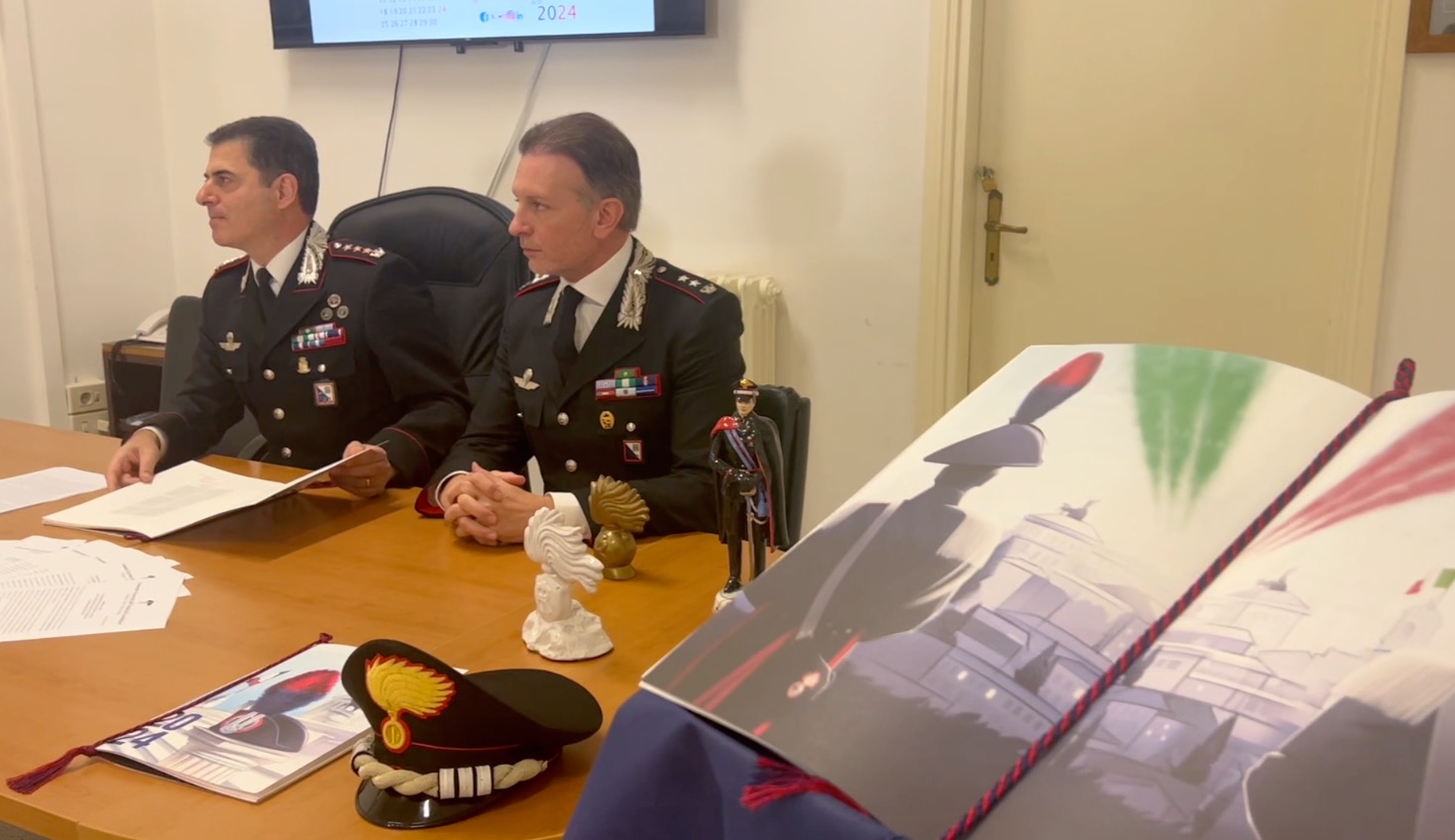 Potenza, presentato il calendario storico dei Carabinieri 2024