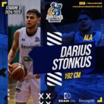 Basket B/Int, bomba Dinamo Brindisi: torna Darius Stonkus