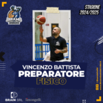 Basket B/Int, Dinamo Brindisi: Battista ancora preparatore fisico