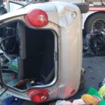 Brindisi, scontro auto – scooter all’incrocio: due feriti