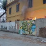 Trani, villa Bini: compensato in fiamme