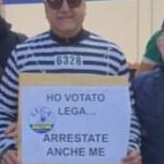 Vicesindaco di Serracapriola, ex Ispettore di Polizia, vestito da detenuto difende Salvini