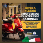 Lega, codice della strada:Marti, approvato odg per la Vespa Piaggio di interesse nazionale