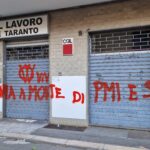 Vandalismo no vax alla CGIL di Taranto: condanna unanime