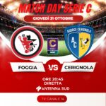 Serie C/C, Foggia-Cerignola in diretta su Antenna Sud