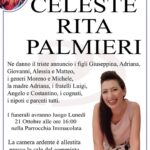 San Severo, fissati per lunedì 21 ottobre i funerali di Celeste Palmieri