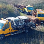 Foggia, carcasse di auto bruciate trovate nel torrente Carapelle