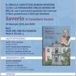 Presentazione del libro “Saverio, il Cavaliere buono” al Circolo Barion